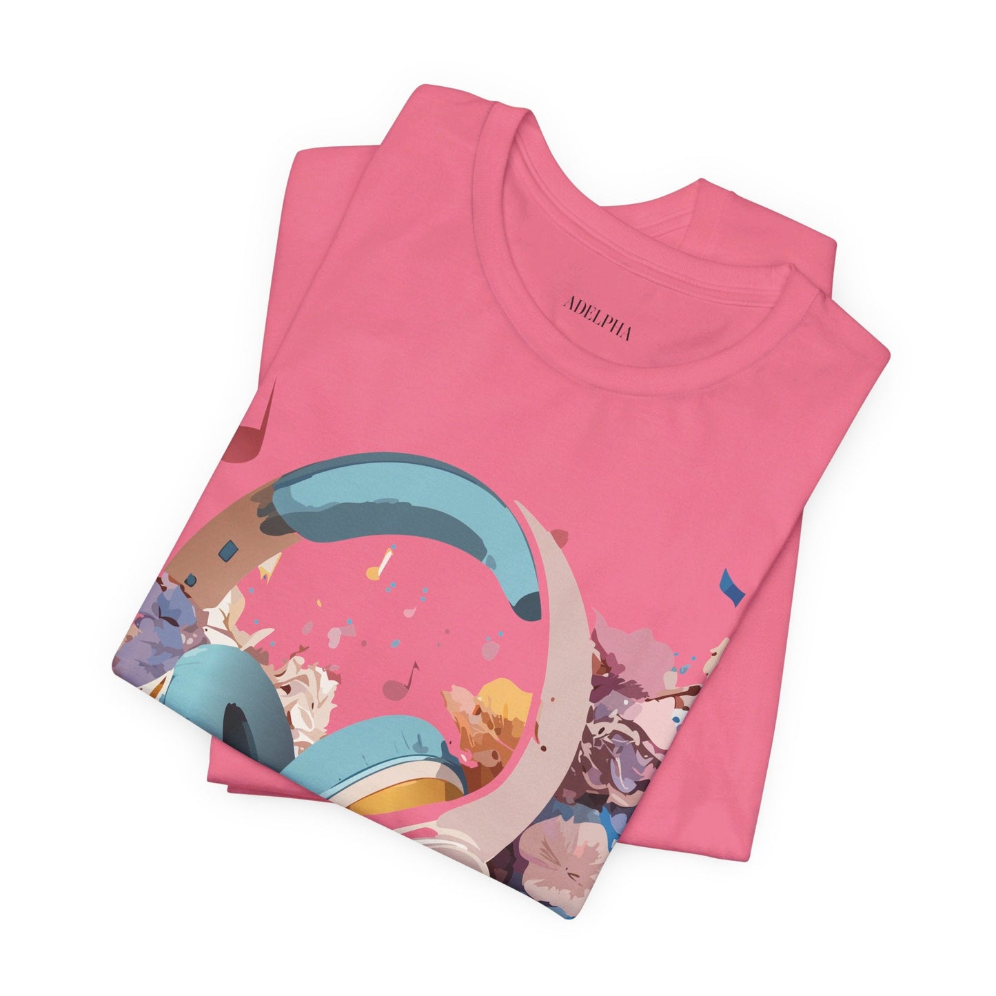 Unisex Graphic Tee Adelpha Art Design Vintage Music Inspired Short Sleeve Jersey Premium
