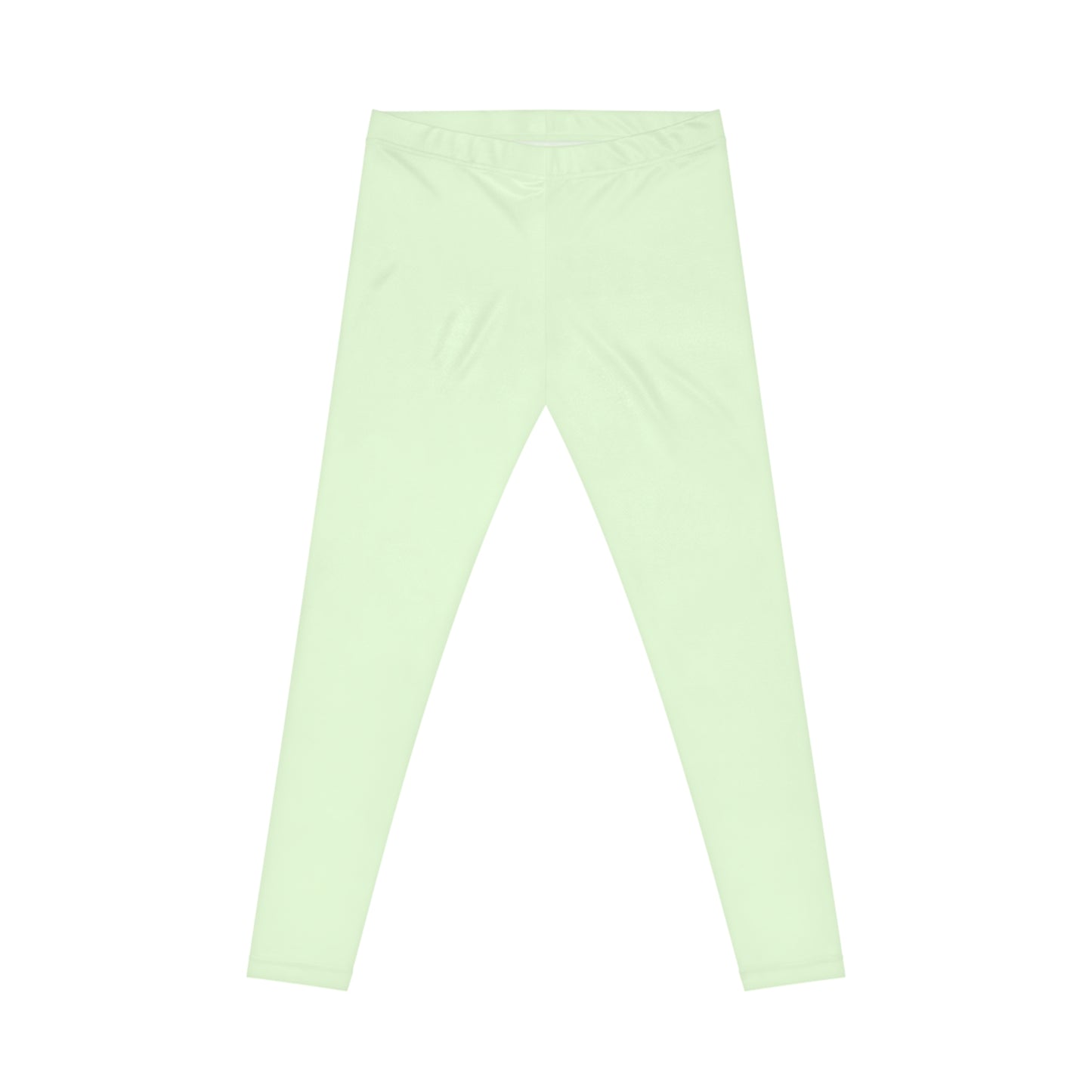 Frosted Mint Color Women's Poly-Span Casual Leggings XS-2XL