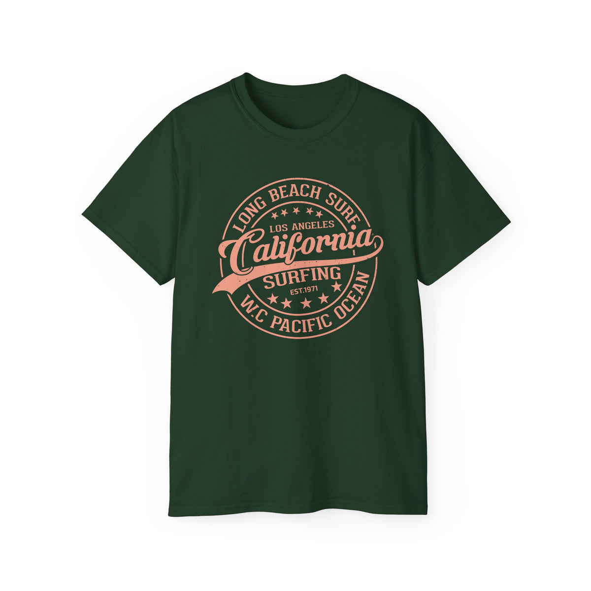 California Surfing Logo T-Shirt | Long Beach Pacific Ocean Tee