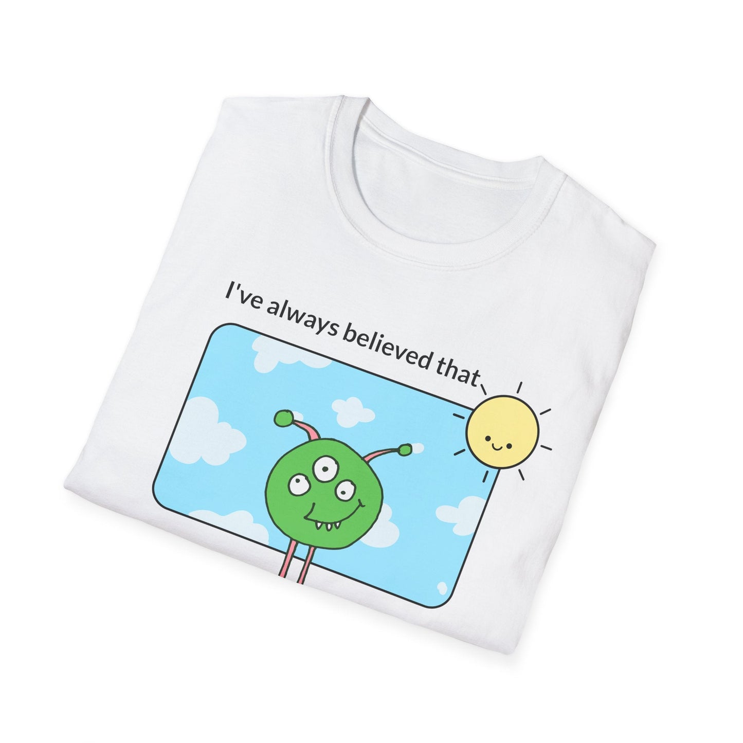 Alien Cartoon Humans Are Weird TShirt