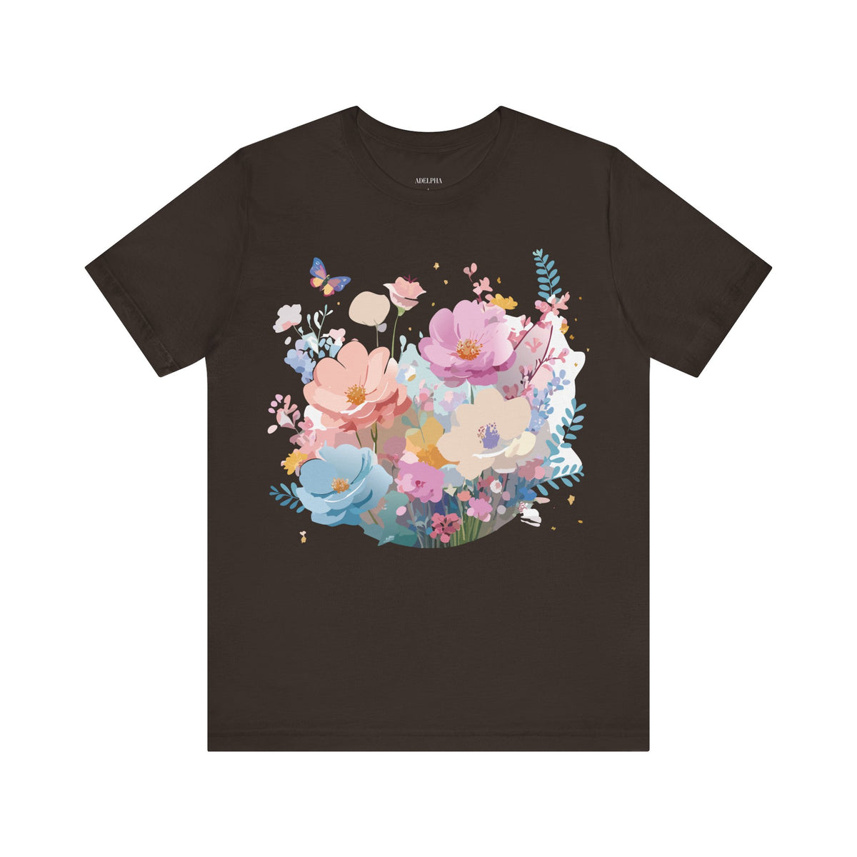 Floral Graphic Tee Shirt - Bella+Canvas Unisex 100 Cotton 44