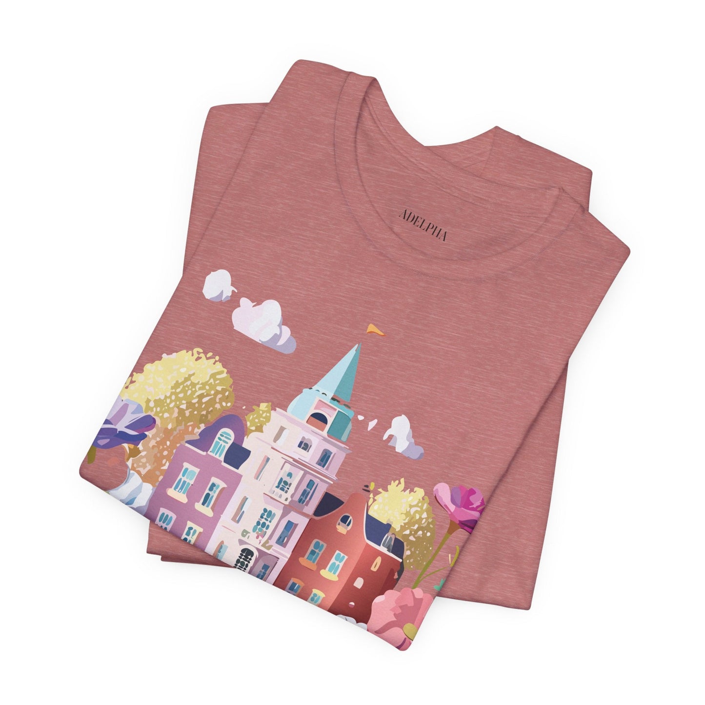 Amsterdam Tourist Shirt Graphic Tee Unisex Vintage Inspired Art Design by Adelpha Short Sleeve