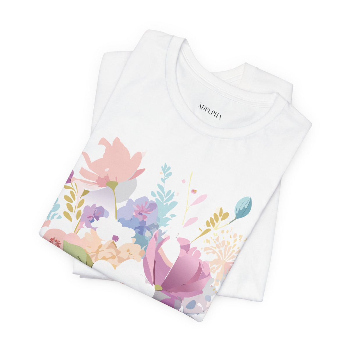 Floral Graphic Tee Shirt - Bella+Canvas Unisex 100 Cotton 42