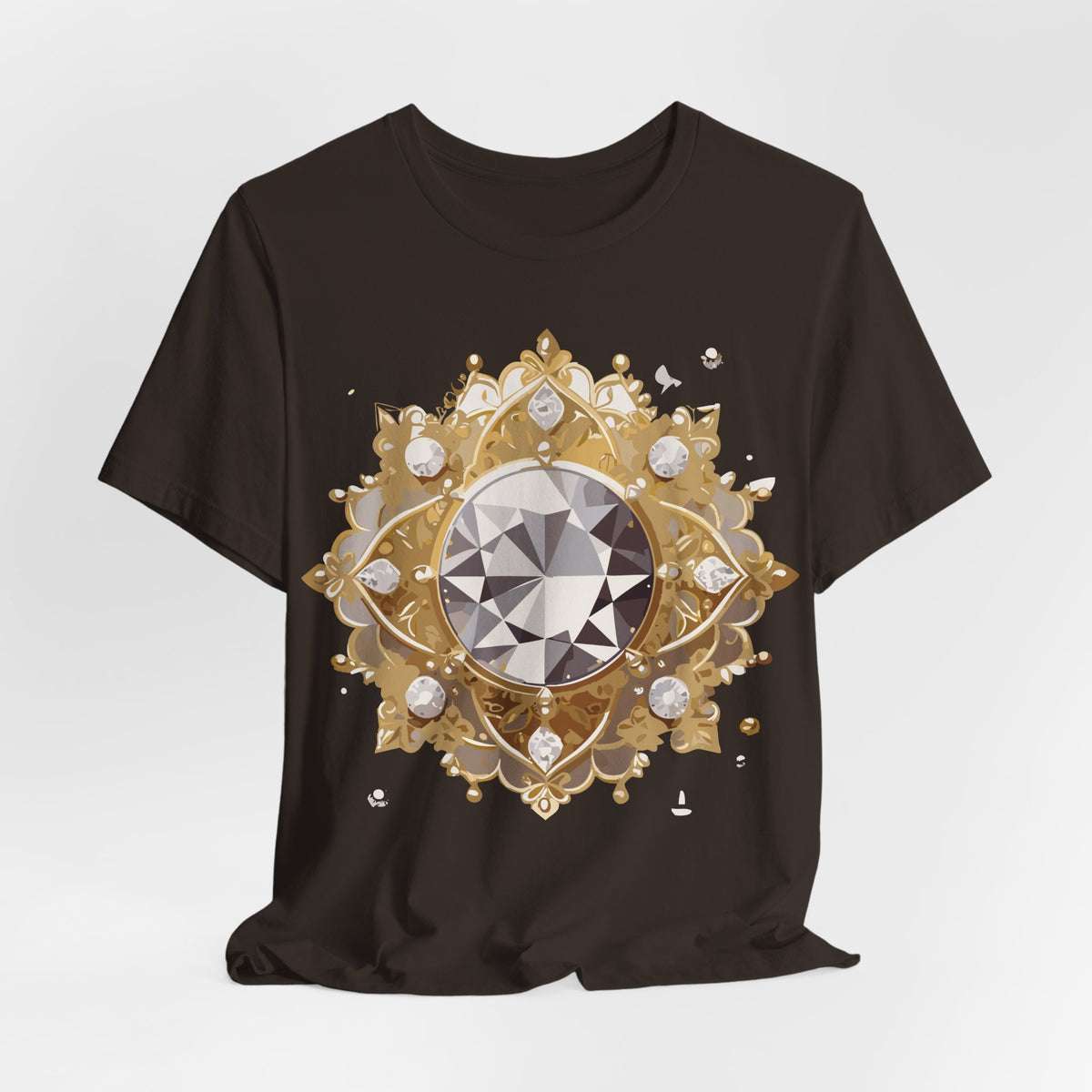 Jewelry Graphic Unisex Cotton Bella+Canvas Tee with Art Design n137