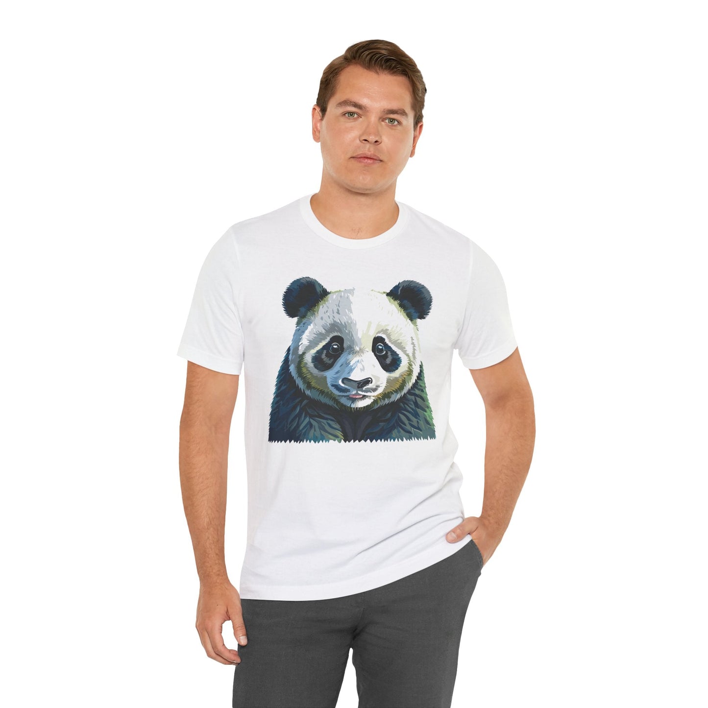 Unisex Animal Graphic Tee Shirt With Wild Animals Art Design Gildan Softstyle 64000
