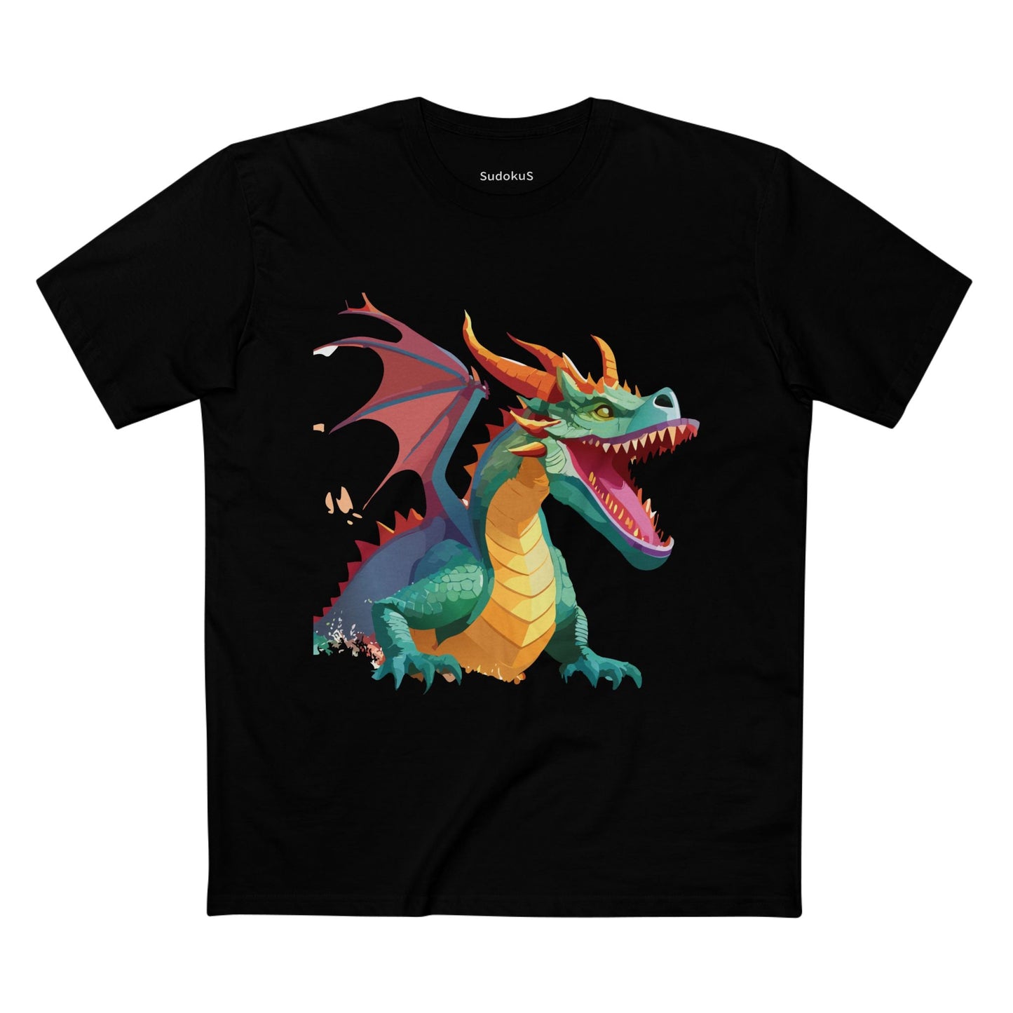 Dragon Graphic Unisex 100 Cotton Staple Tee 3
