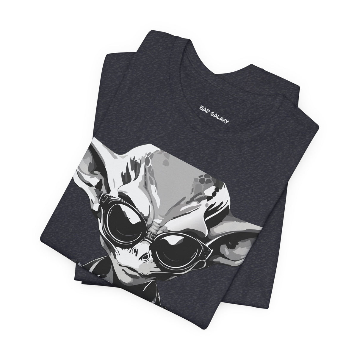 Alien Graphic Unisex Cotton Bella+Canvas Tee with Art Design b75