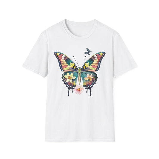 Butterfly T Shirt For Unisex Softstyle 64000 Short Sleeve Monarch Butterfly Tee Design