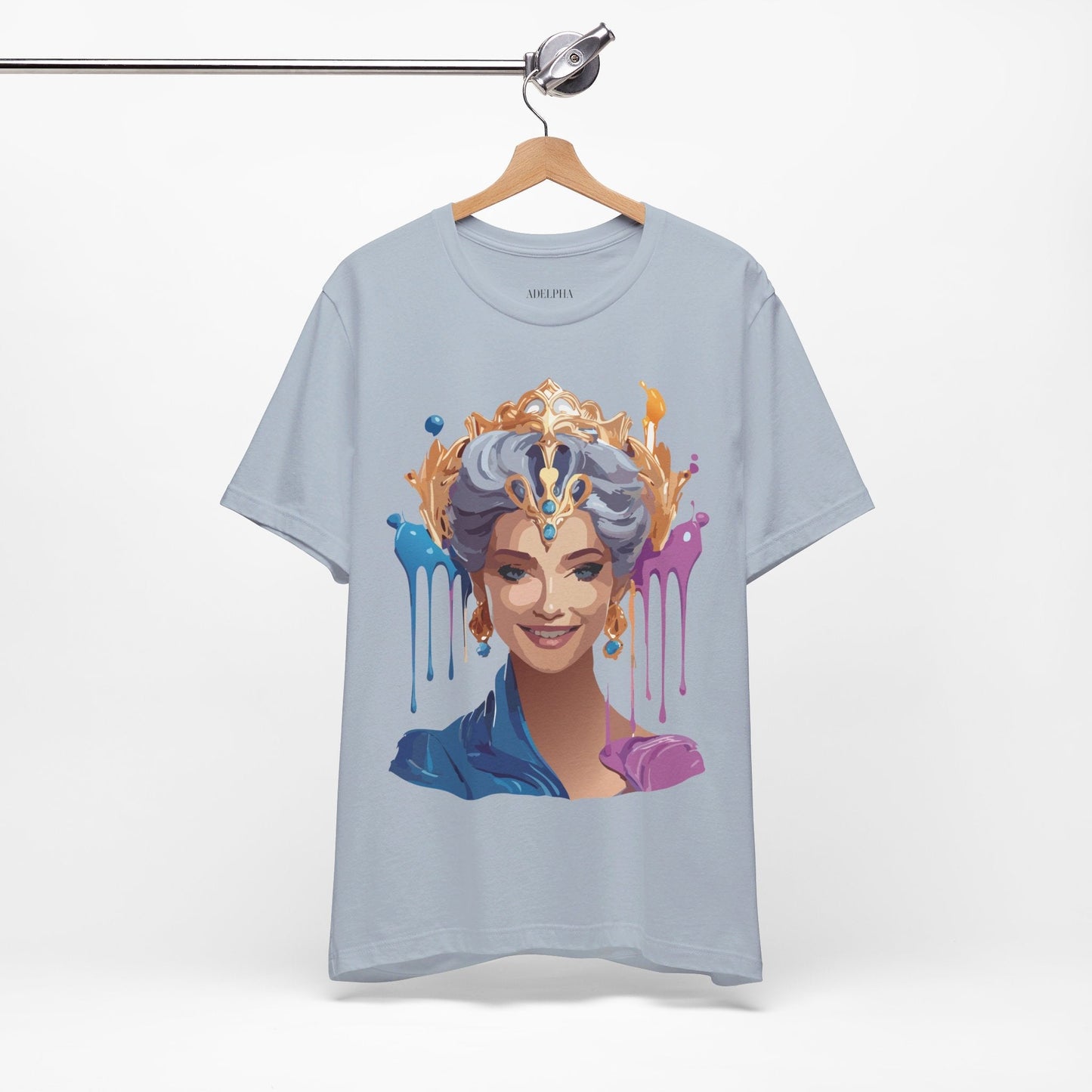 Queen Graphic Tee Unisex Jersey Short Sleeve Adelpha Art Design Vintage Inspired