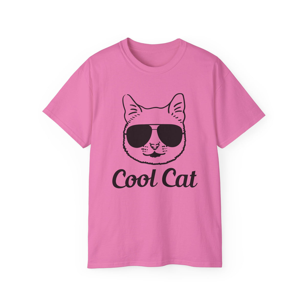 Cool Cat Sunglasses Tee | Cat Face Graphic Shirt