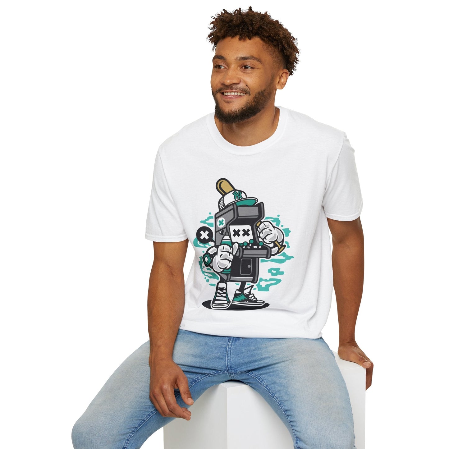 Unisex Gildan Softstyle Cartoon T Shirt Animation Design Funny Tee Ring Spun Cotton