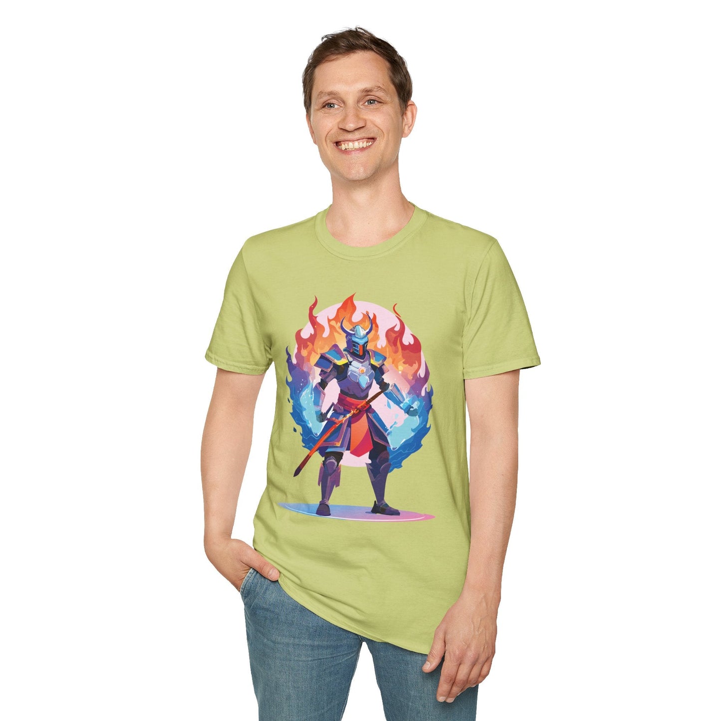 Samurai Shirt Unisex Gildan Softstyle 64000 Tee 100 Percent Cotton Comfortable Tee