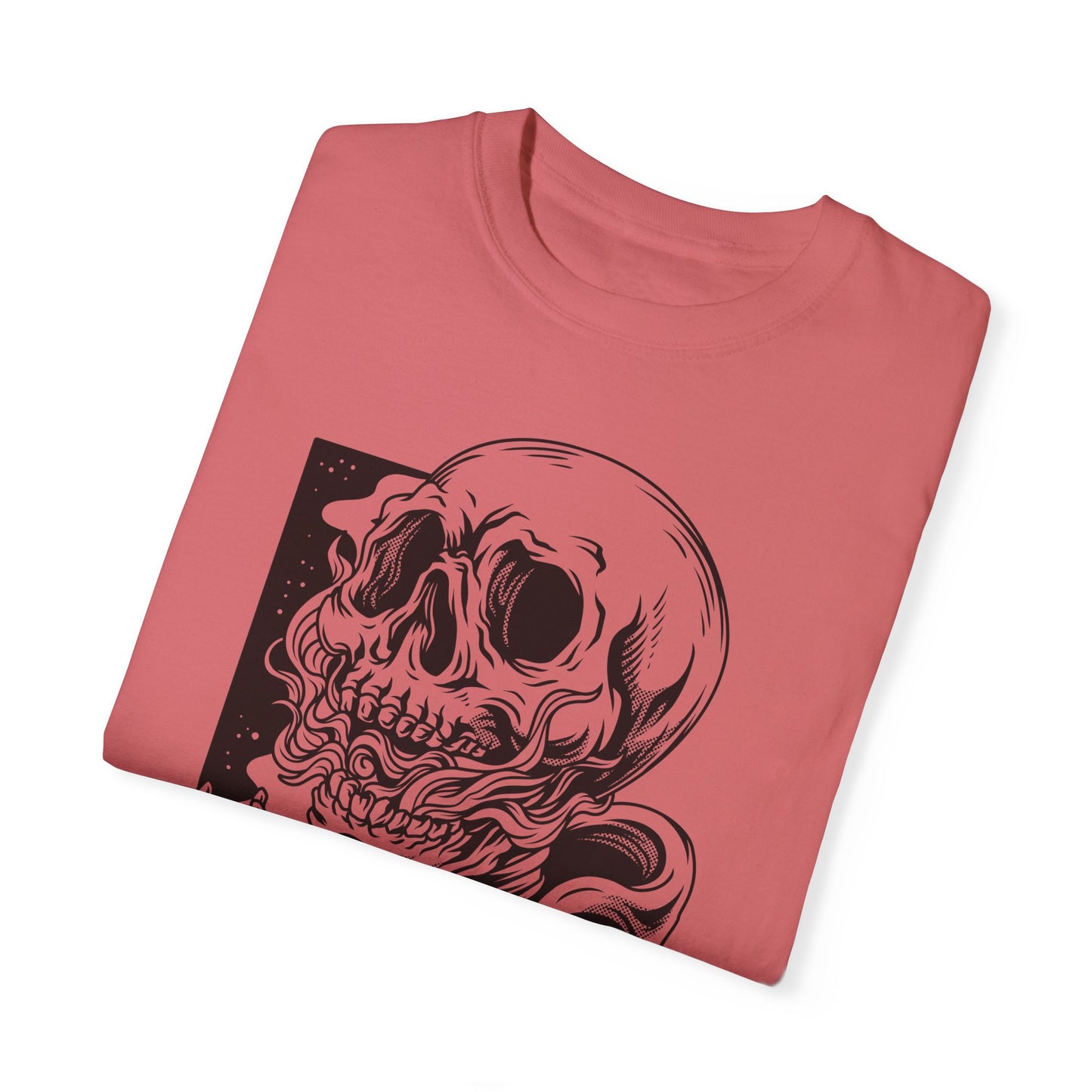 Unisex Cotton Tee Shirt with Skull