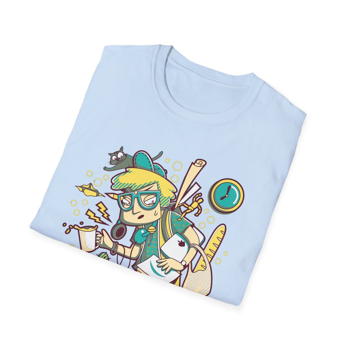 Cartoon T Shirt Animation T Shirt Funny Tee Shirt Unisex Gildan Softstyle 64000 Cotton Tee
