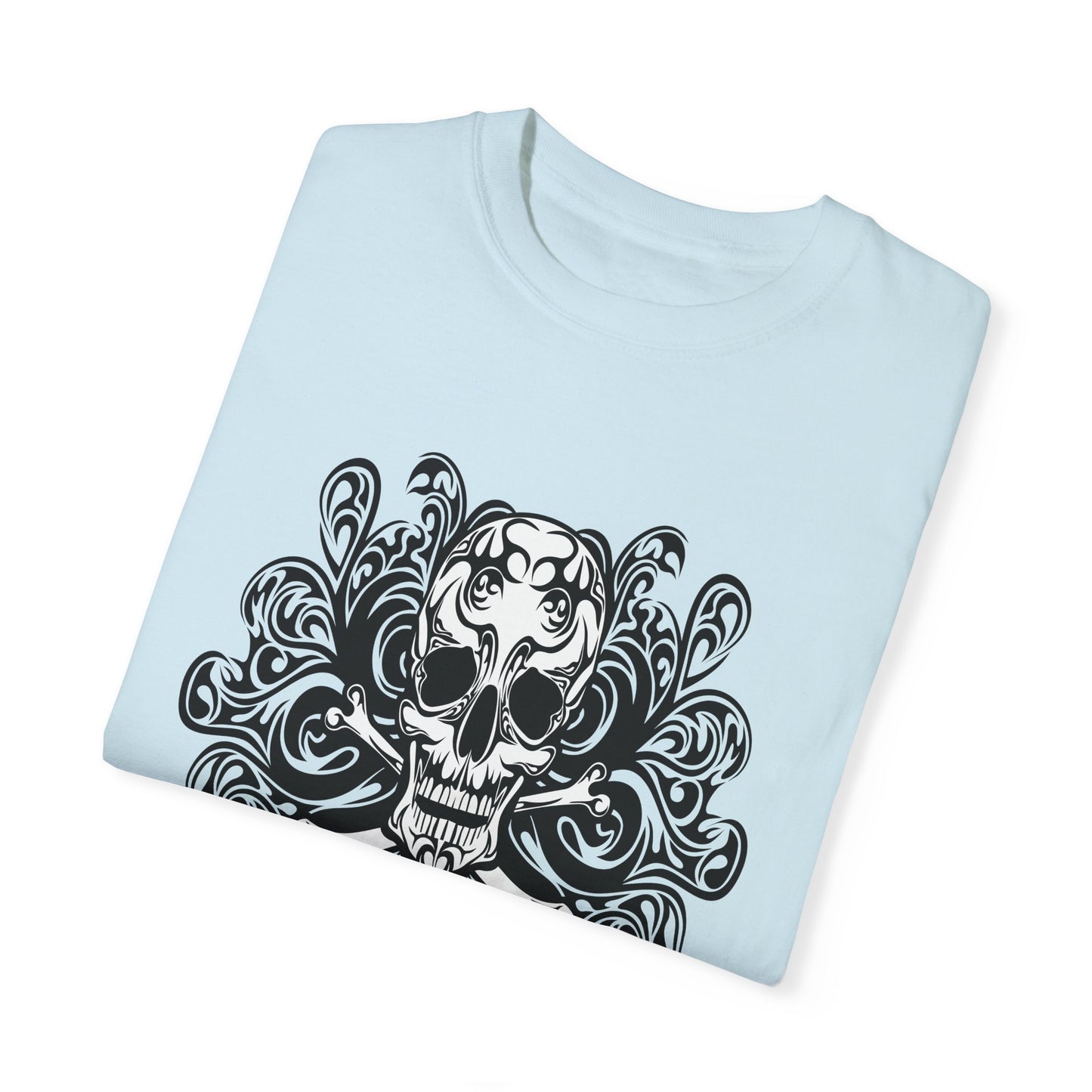 Unisex Cotton Tee Shirt with Skull