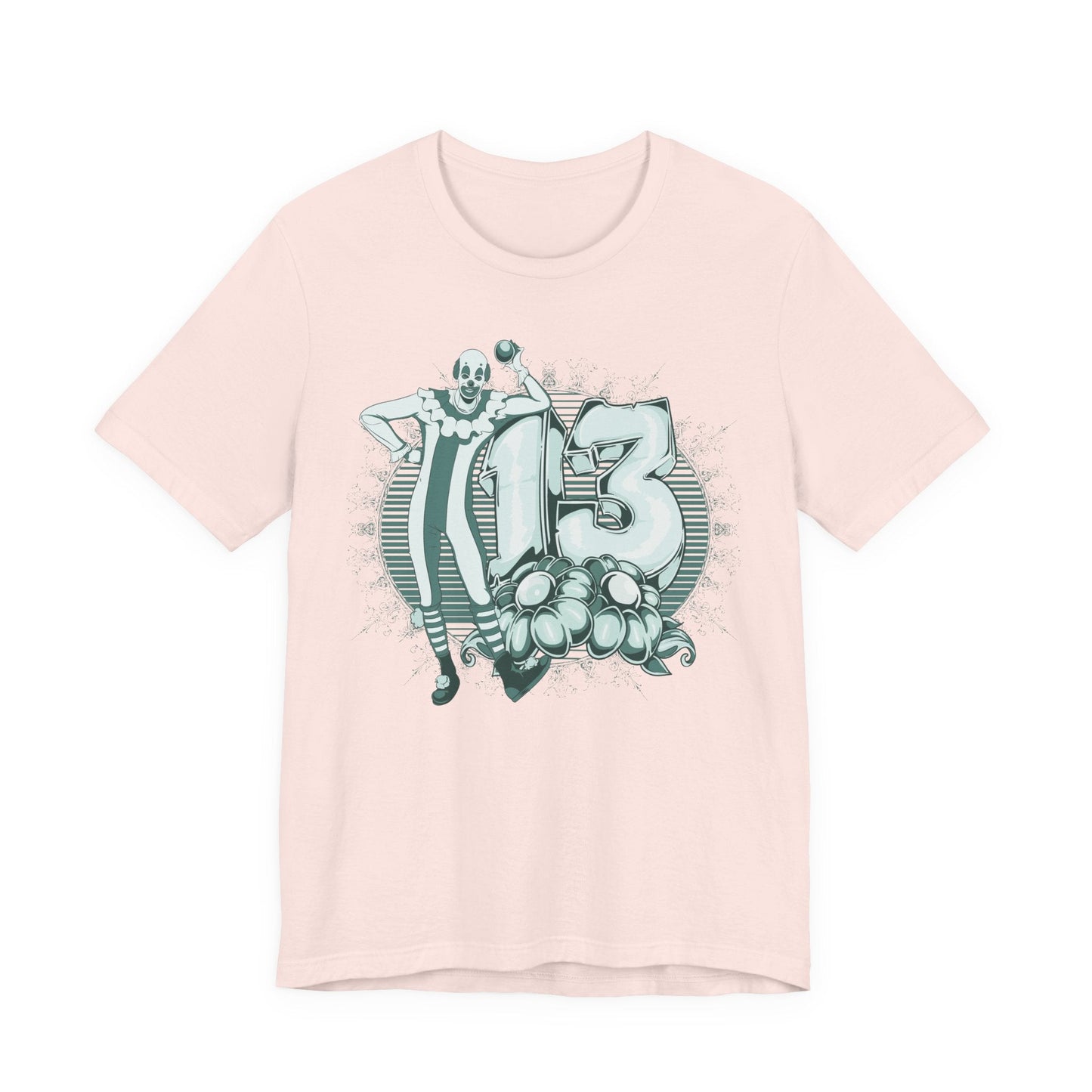Vintage Clown Graphic Illustration Unisex Cotton T-Shirt Art-39