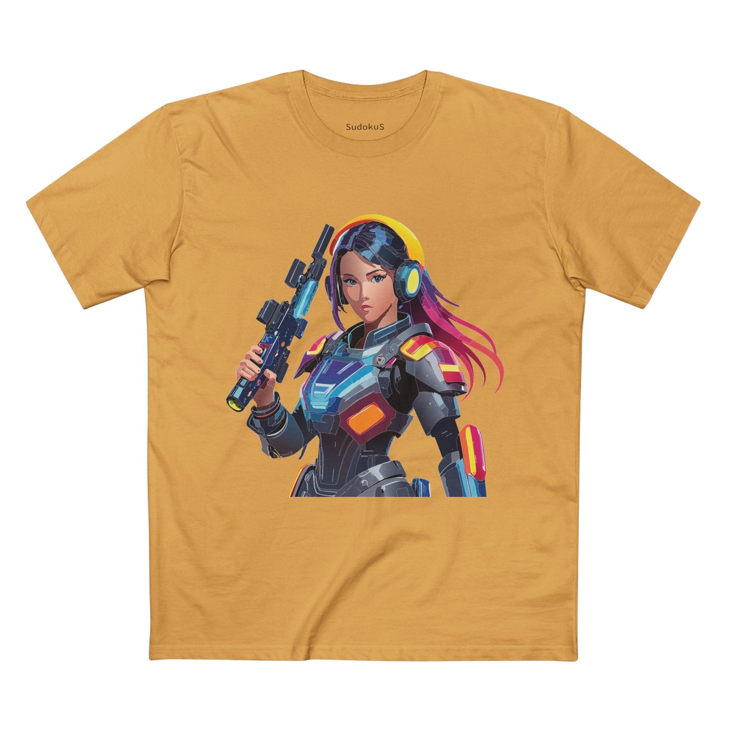 Army-woman Graphic Unisex 100 Cotton Staple Tee 20