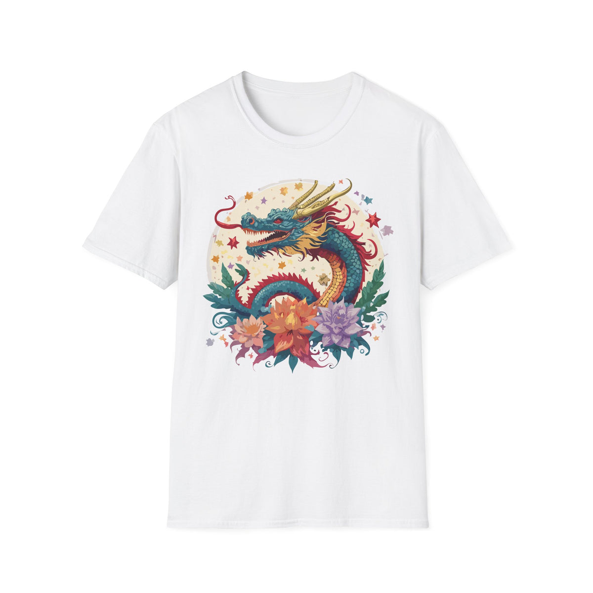 Dragon Graphic Tee Gildan Unisex 100 Cotton Tee Shirt with Animal a36