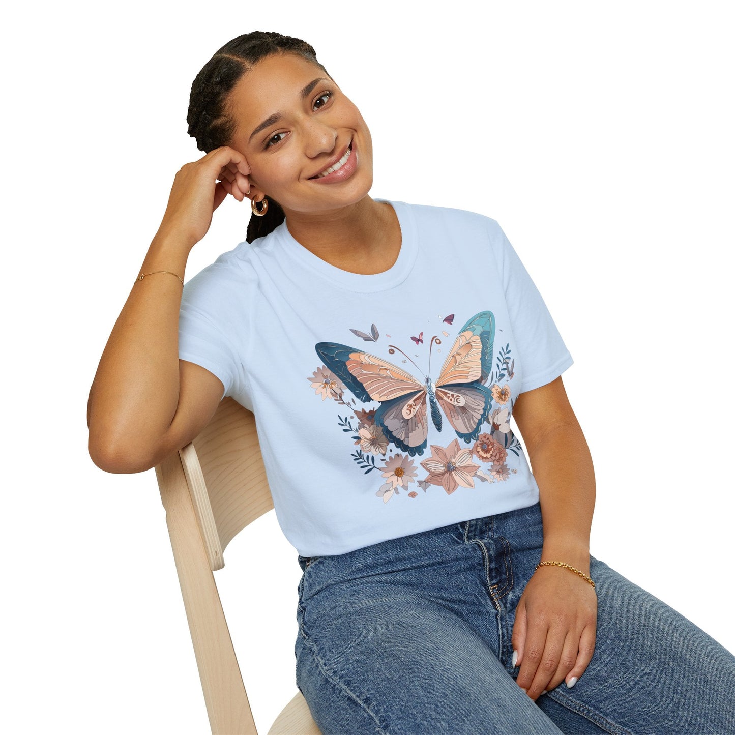 Monarch Butterfly T Shirt Unisex Softstyle Gildan 64000 Tee Lightweight Comfort Fit