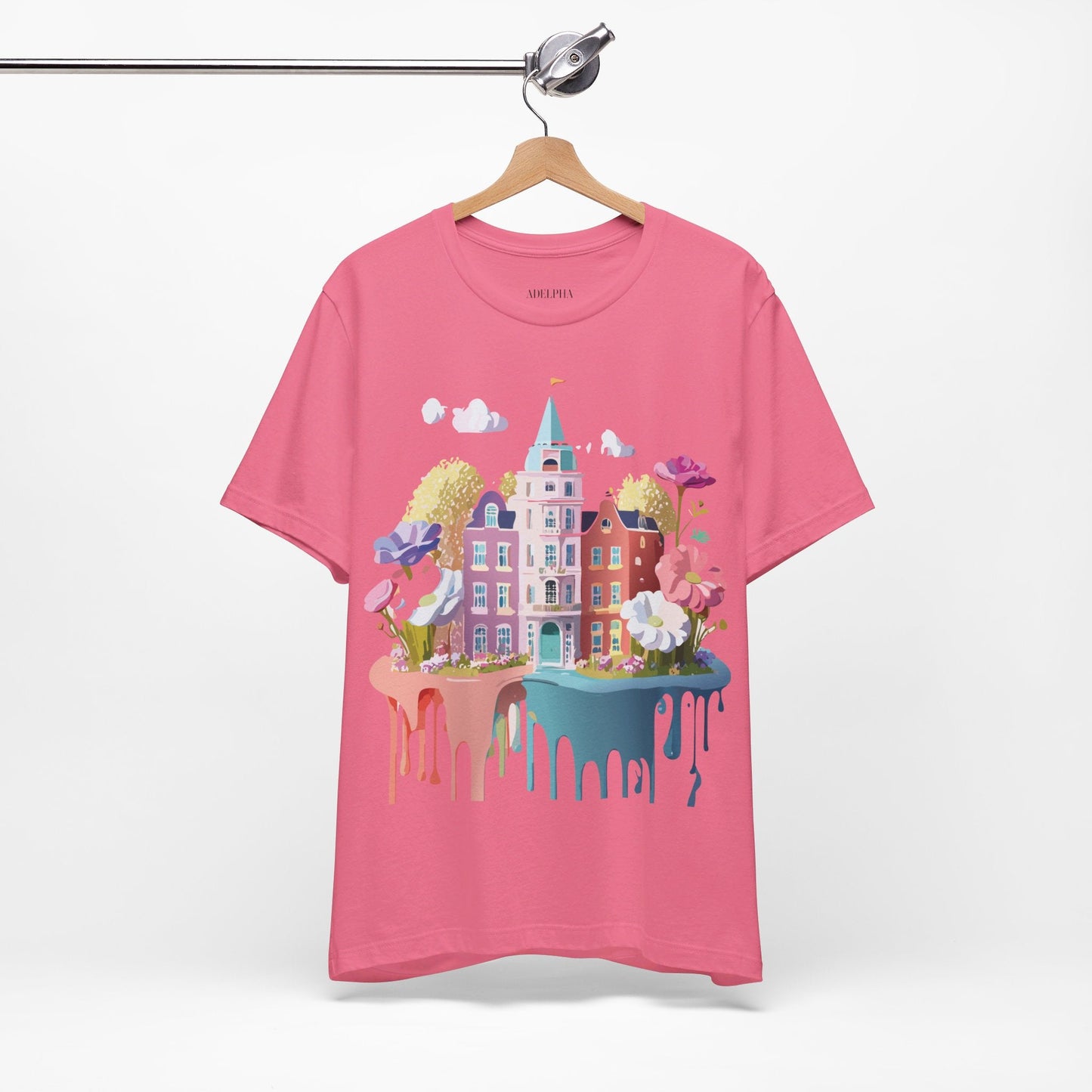 Amsterdam Tourist Shirt Graphic Tee Unisex Vintage Inspired Art Design by Adelpha Short Sleeve
