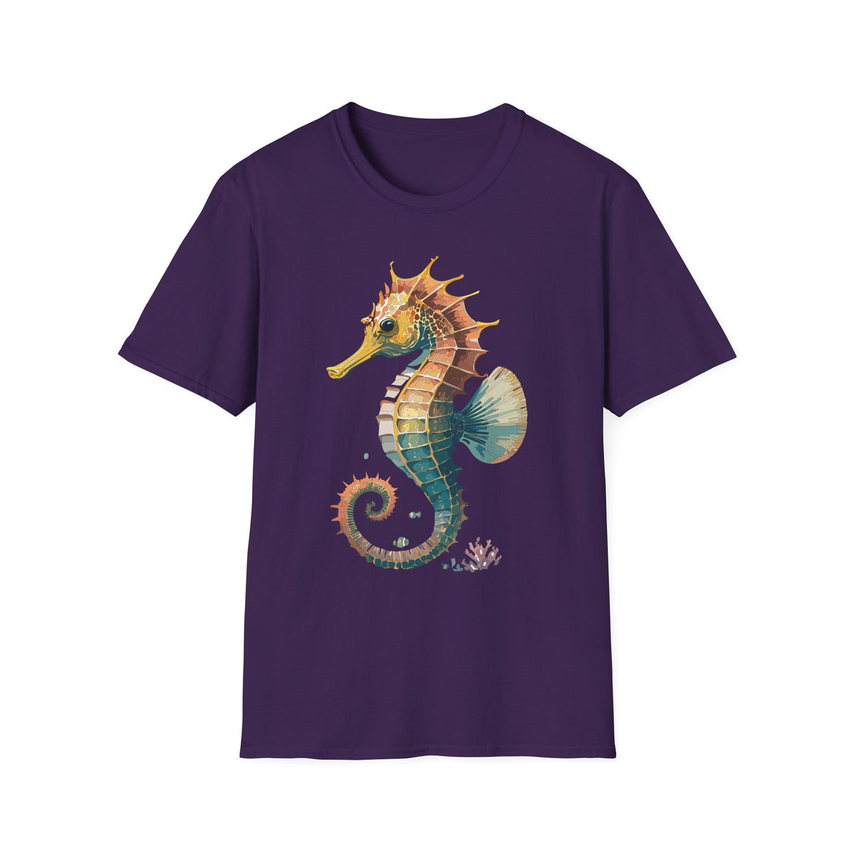 Watercolor Seahorse T-Shirt | Ocean Marine Life Tee