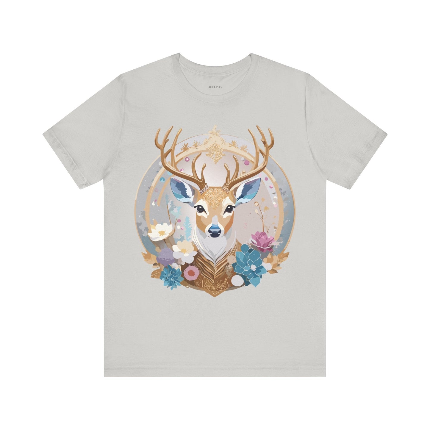 Adelpha Medallion Graphic Tee Unisex Short Sleeve Vintage Inspired Artwork Shirt