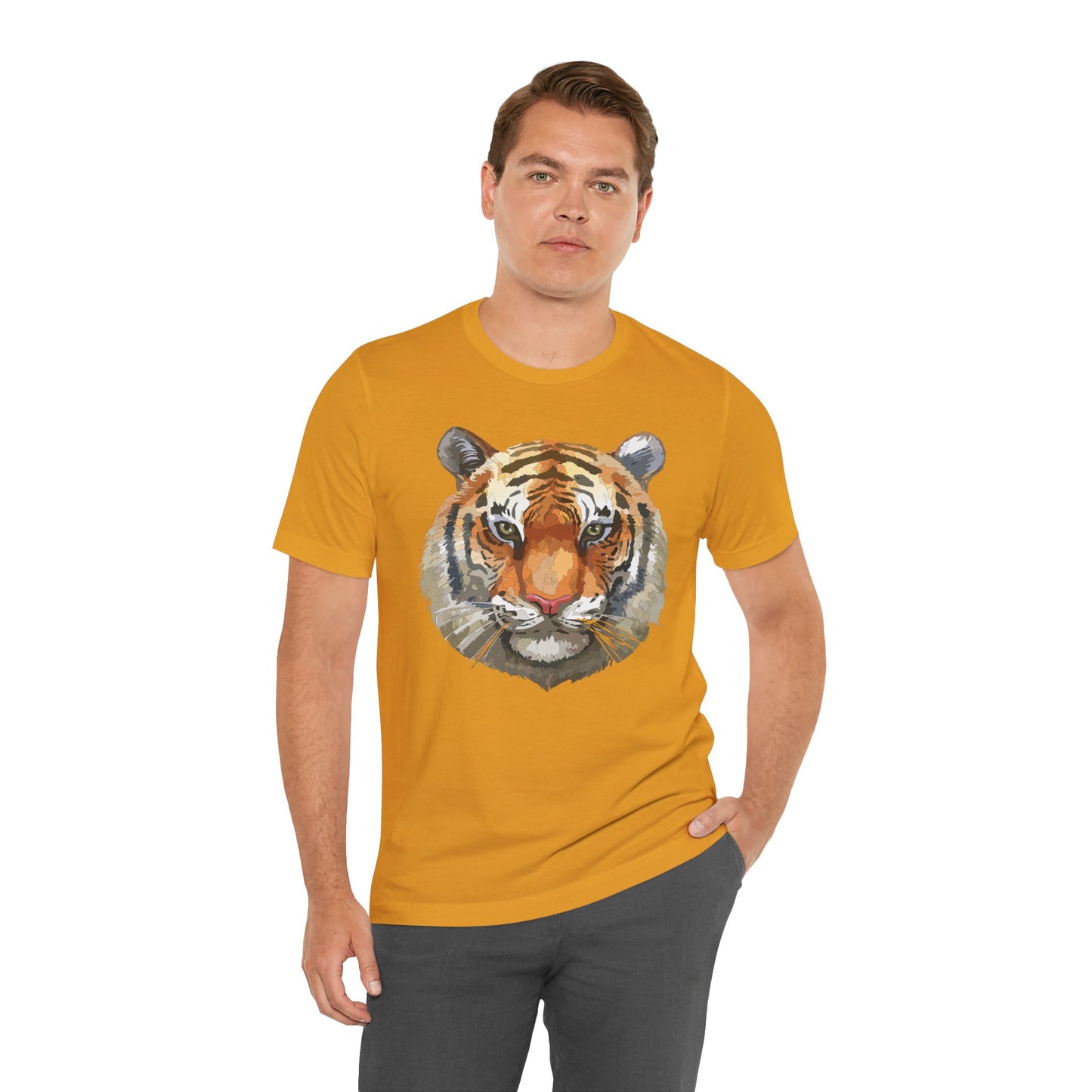 Unisex Tiger Tee, Animal Shirt, Tee Shirt with Tiger, Safari T-Shirt, Animal Tees, Big Cat Shirt, Safari T-Shirt 4