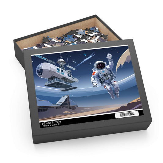 Astronaut Puzzle 500-Chipboard Pieces in Box | Kids Puzzles Size: 16" x 20",  Ages 9+ and Family pn45