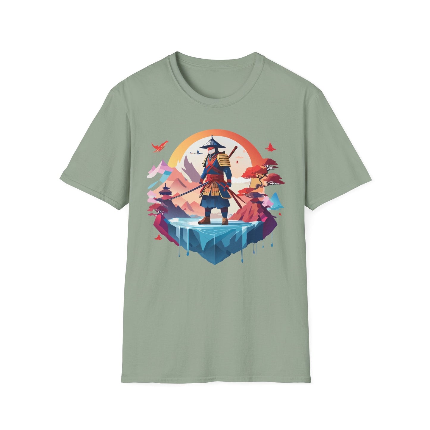 Samurai Shirt Unisex Softstyle Tee 100 Percent Ring Spun Cotton Short Sleeve T Shirt Comfort Fit