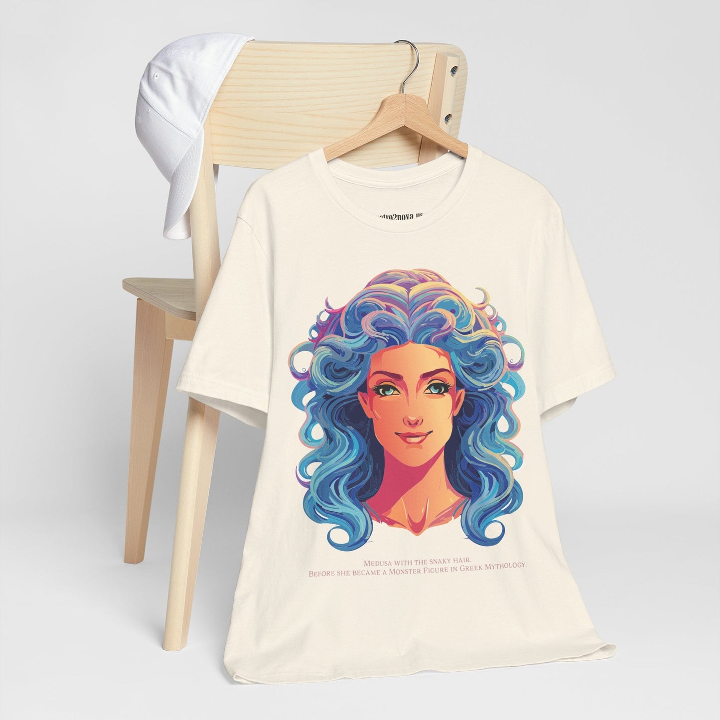 Goddess Medusa Graphic Cotton T Shirt Unisex Jersey Short Sleeve Original Artwork By Retro2Nova