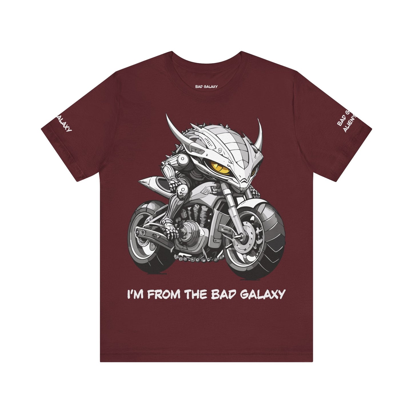 Alien Tee Shirt From Bad Galaxy 100 Percent Cotton Eco Friendly Inks Made In USA