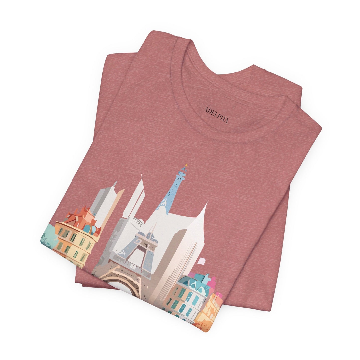 Adelpha Paris Graphic Tee Unisex Jersey Short Sleeve Vintage Inspired Artwork Collection