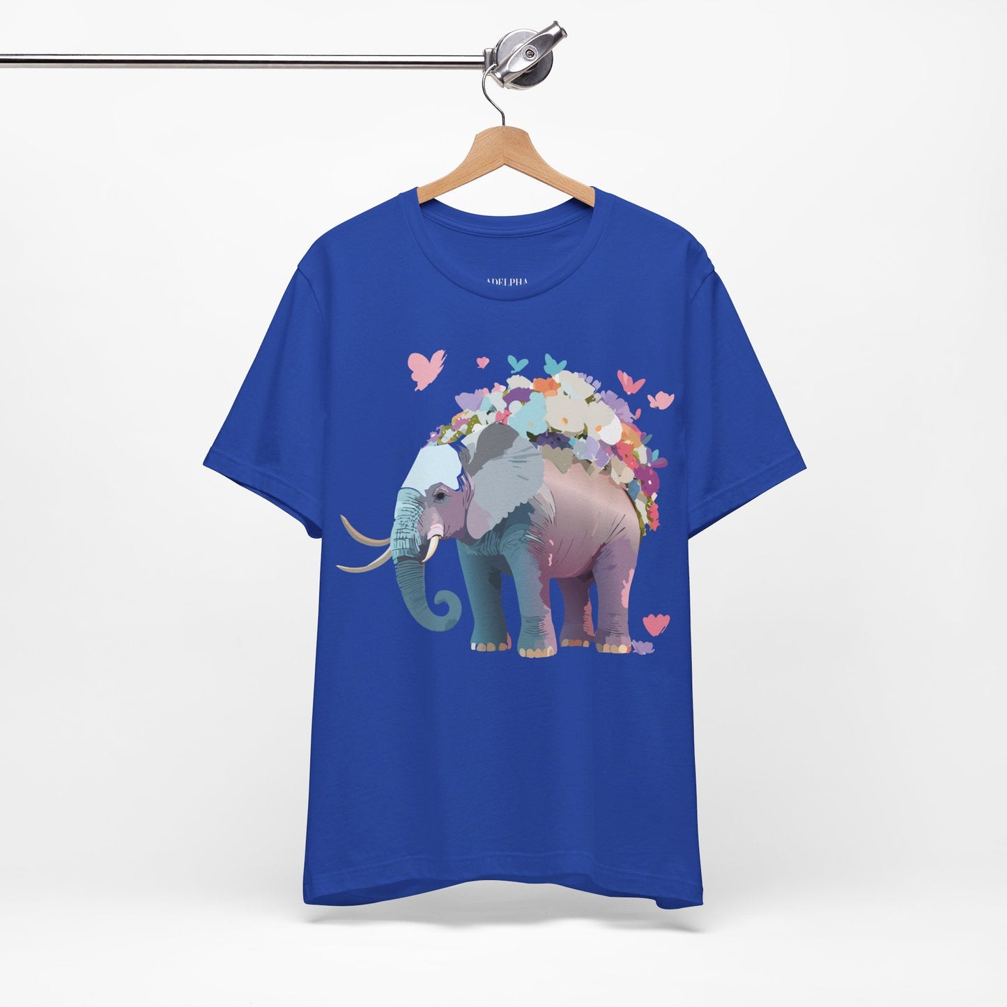 Elephant Shirt Graphic Tee Unisex Vintage Inspired Art Design By Adelpha Original Artwork