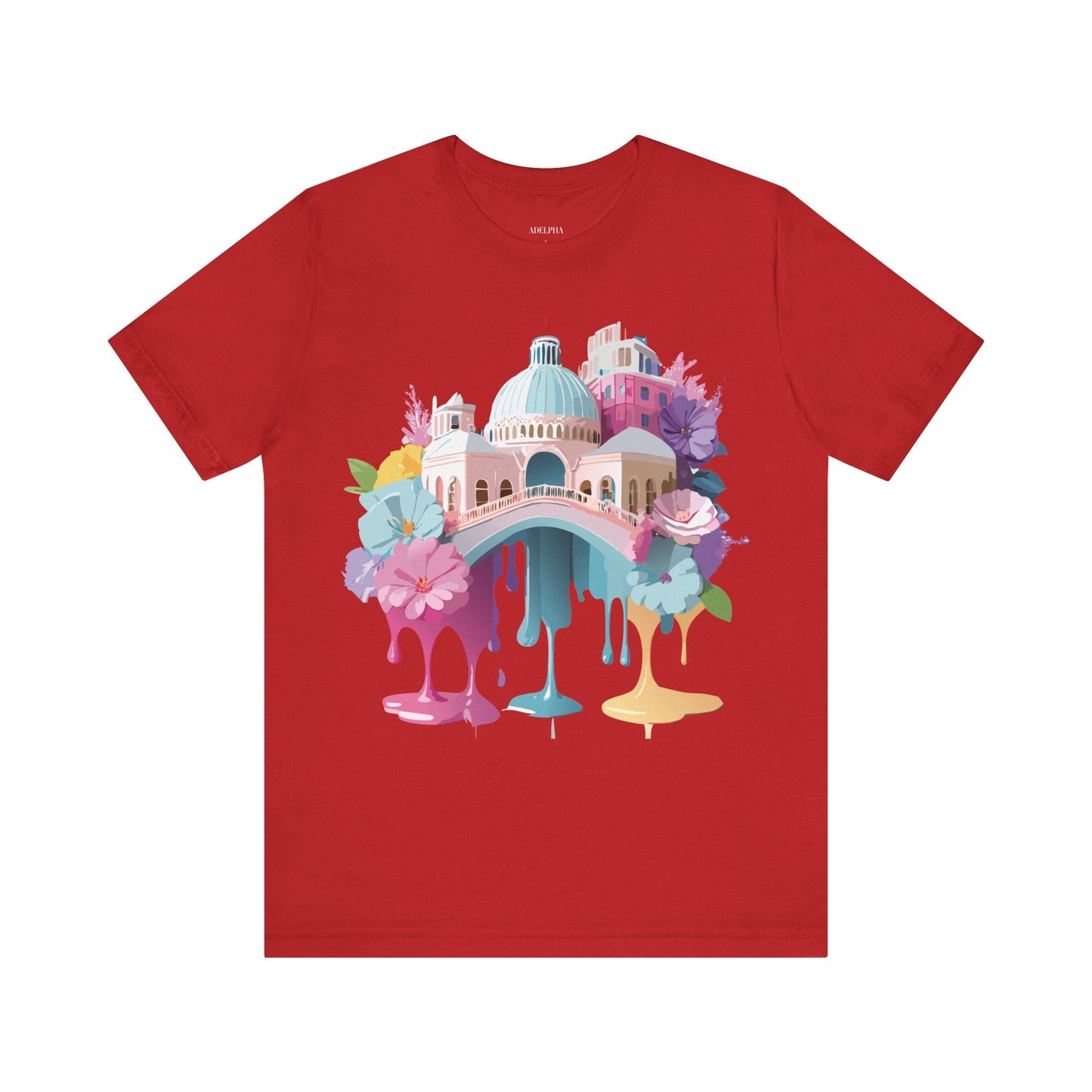 Venice Tourist Graphic Tee Unisex Jersey Short Sleeve Vintage Inspired Artwork Adelpha