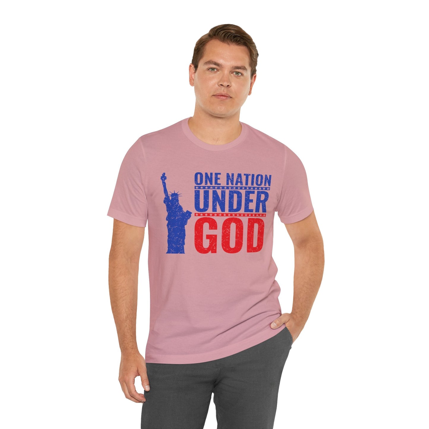 Statue of Liberty Patriotic Graphic Unisex Cotton T-Shirt a6