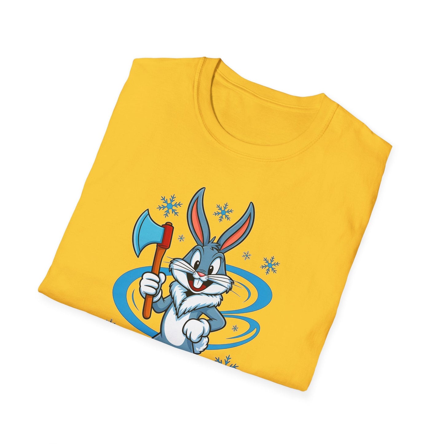 Bugs Bunny T Shirt Cartoon Print Unisex Softstyle Tee Gildan 64000 100 Percent Cotton