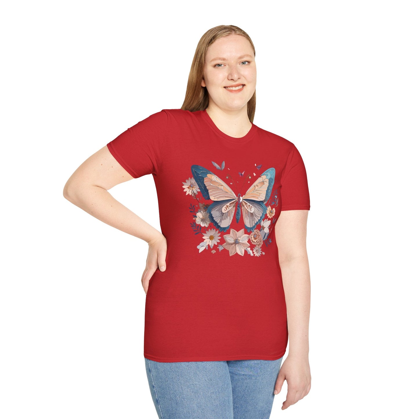 Monarch Butterfly T Shirt Unisex Softstyle Gildan 64000 Tee Lightweight Comfort Fit