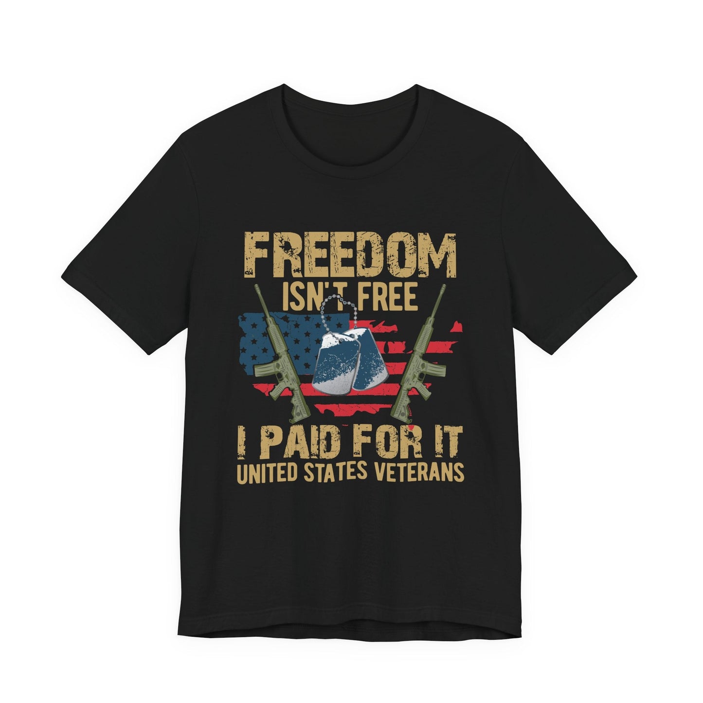 Army Veteran Patriotic Graphic Design Unisex Cotton T-Shirt v19