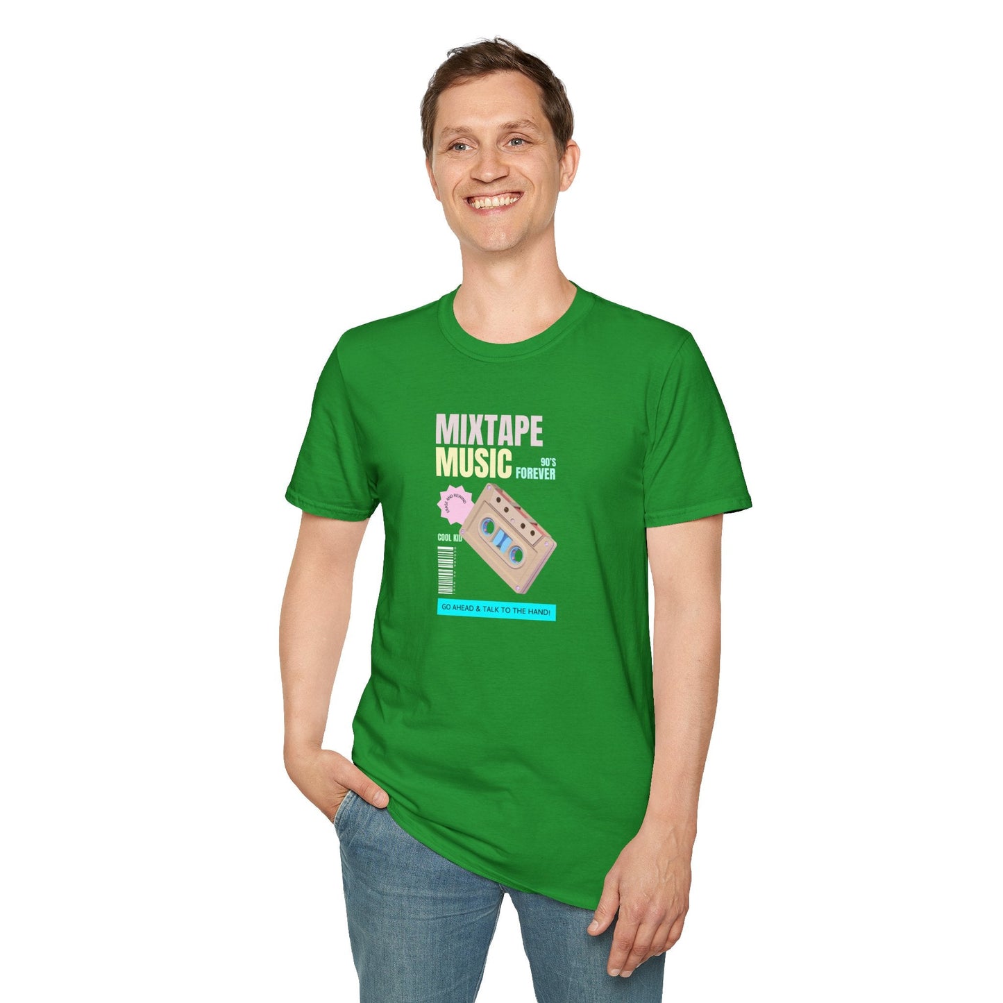Mixtape Music T-Shirt Unisex Cotton Retro Cassette Graphic Tee