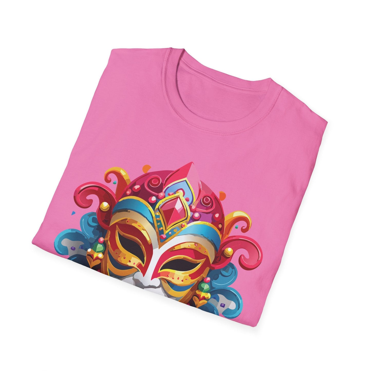 Mask Graphic Unisex Cotton Masquerade Design Artwork Tee 14