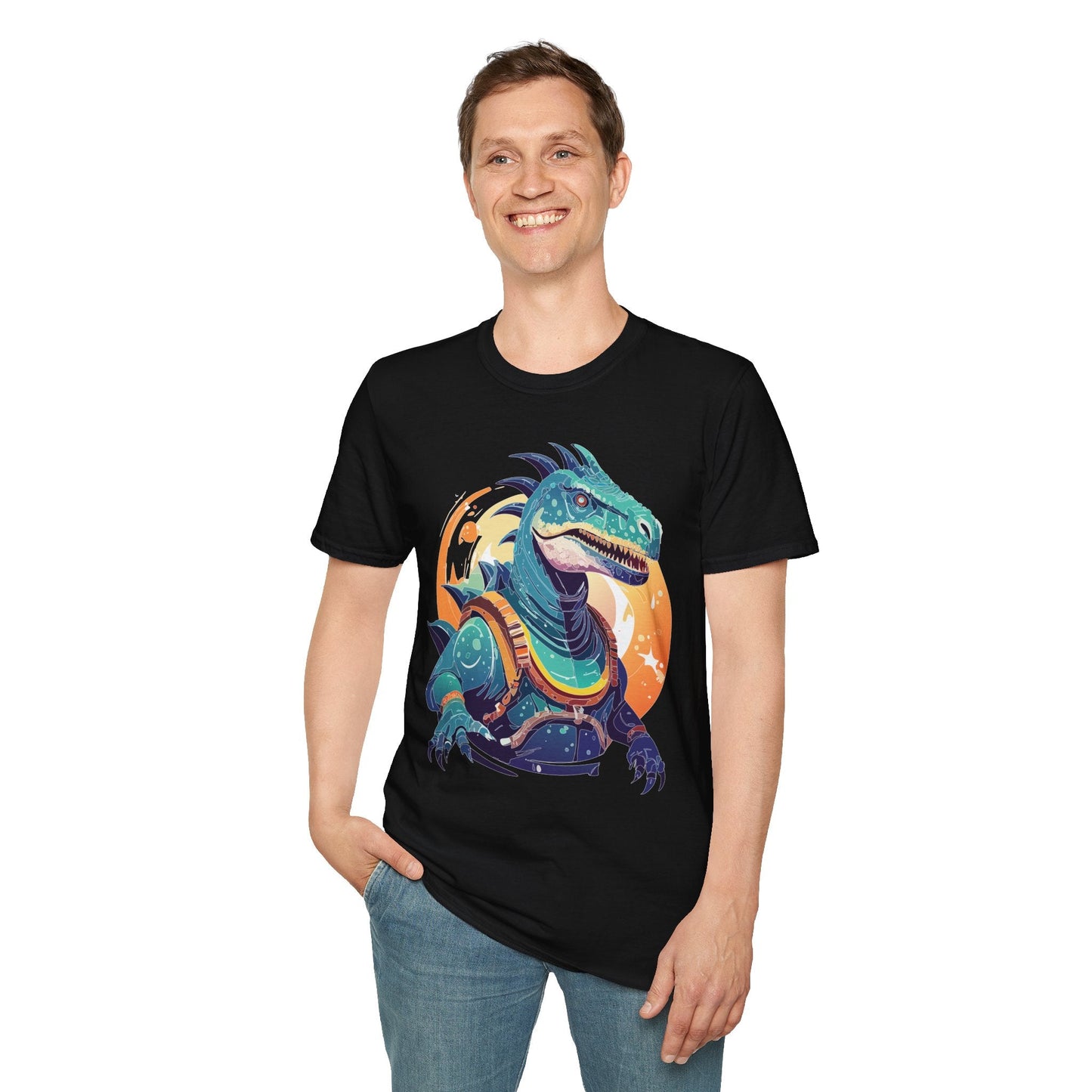 Alien T Shirt Cosmos Design Unisex Softstyle 64000 Graphic Artwork Tee With Aliens