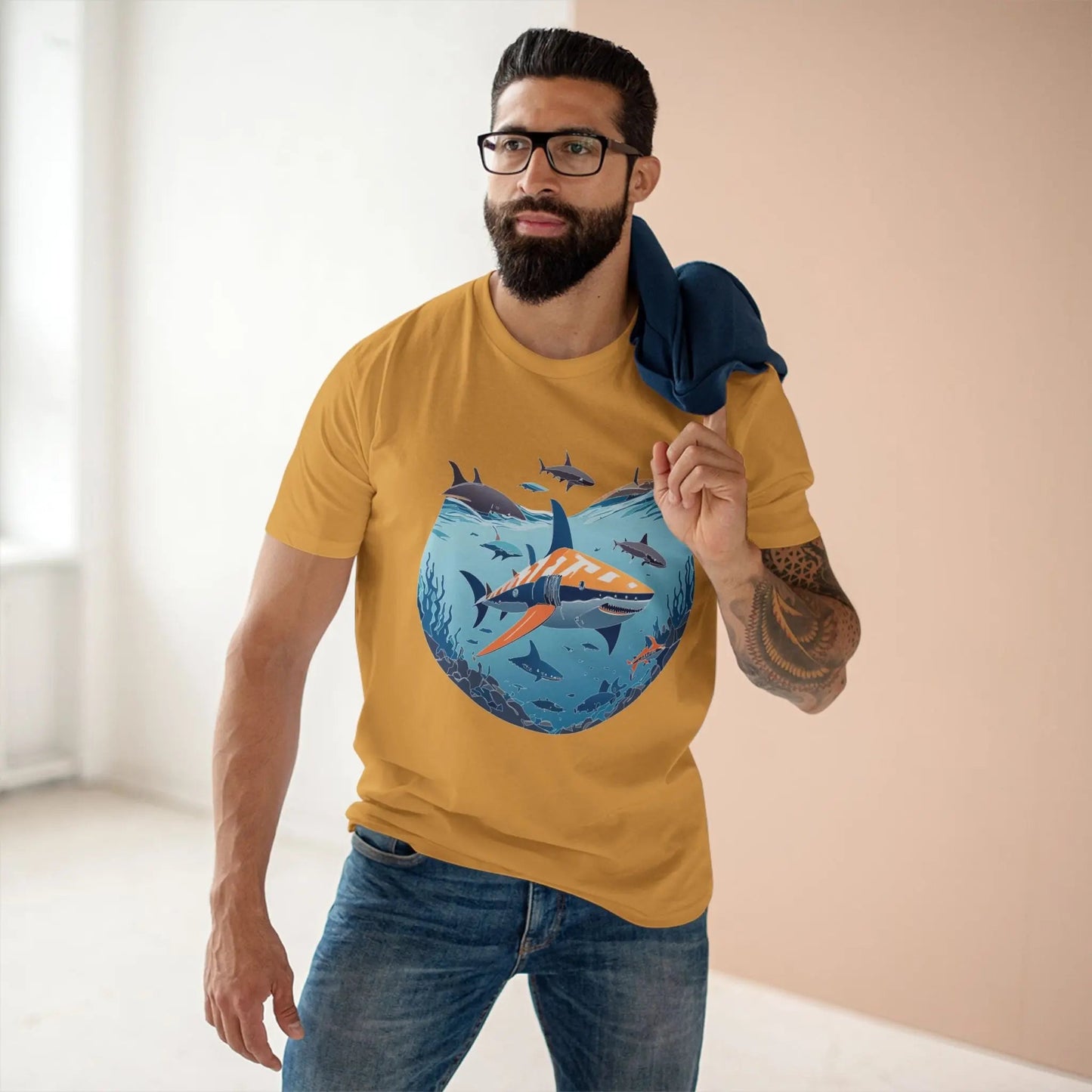 Ocean Coast Graphic Unisex 100 Cotton Staple Tee 11