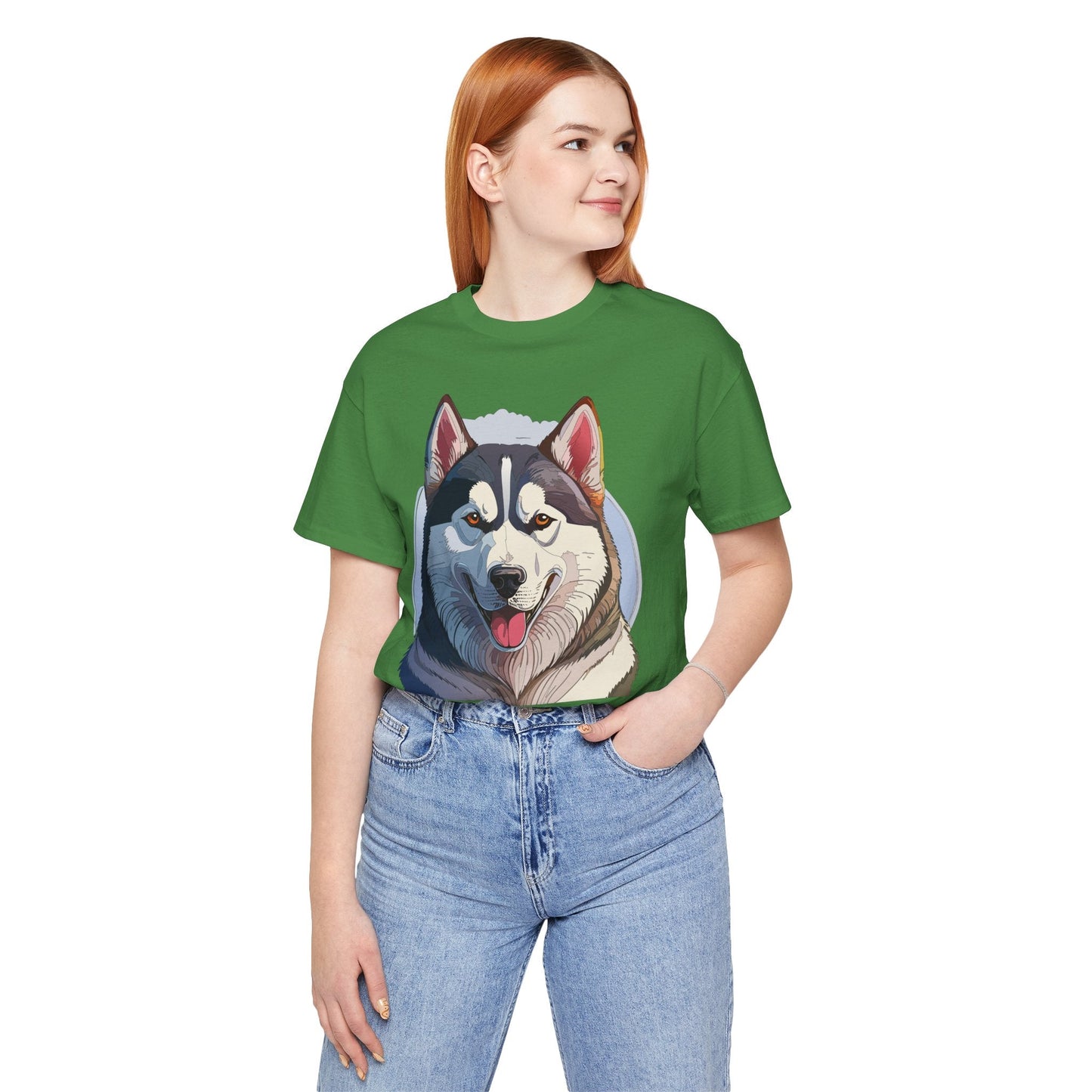 Unisex Animal Shirt Art Design Tee With Wild Animals Graphic Print Short Sleeve Style