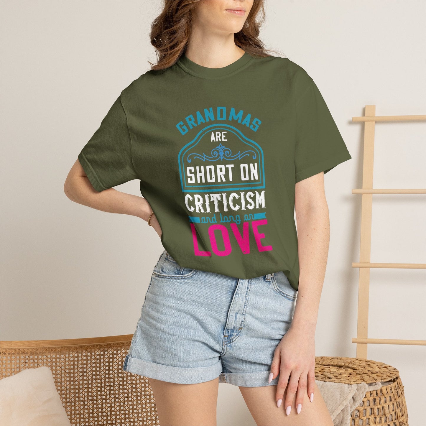 Grandmas T-shirt Mother Day Mama Tee Unisex Comfort Colors Garment-Dyed Cotton h69