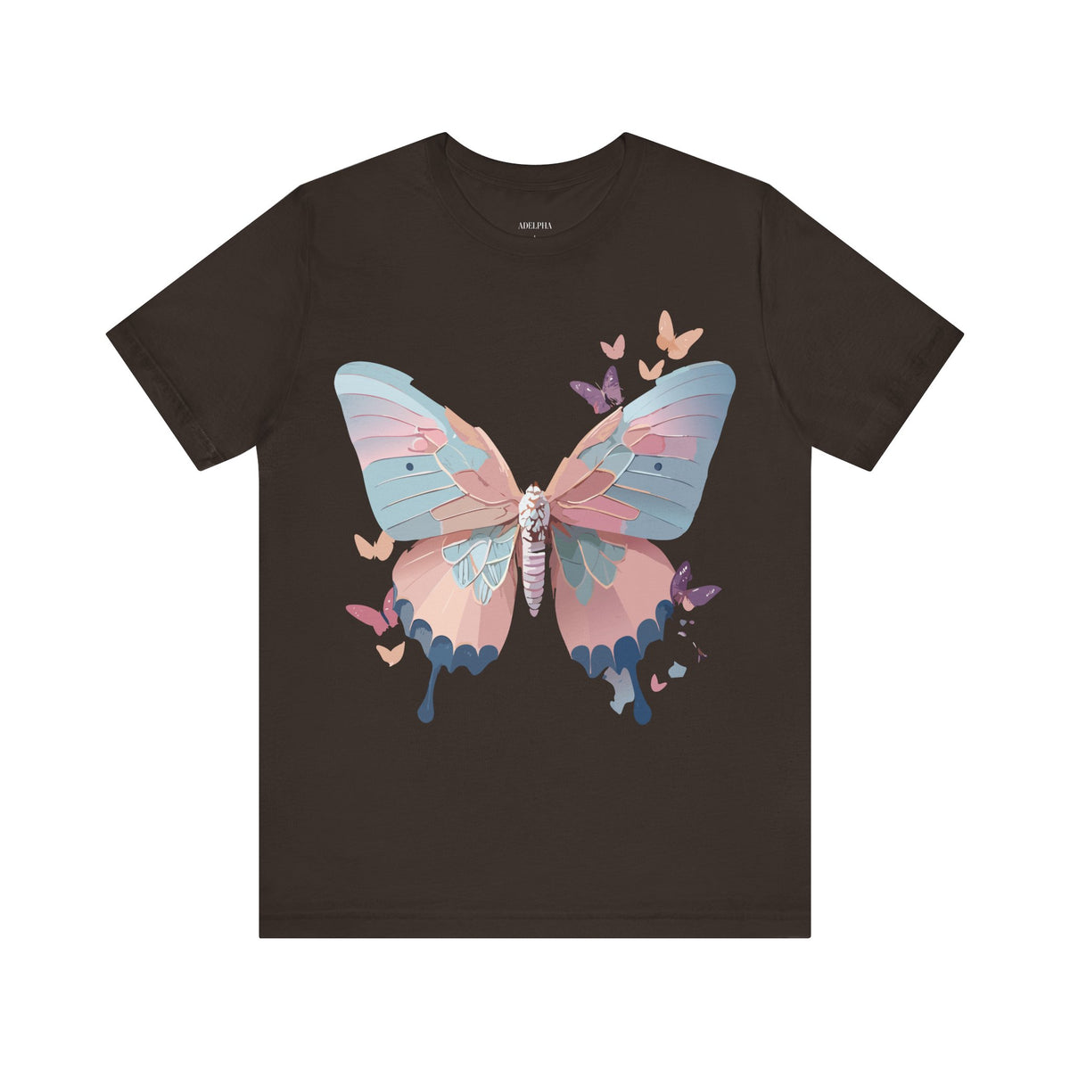 Butterfly Graphic Unisex Cotton Bella+Canvas Tee with Art Design n75