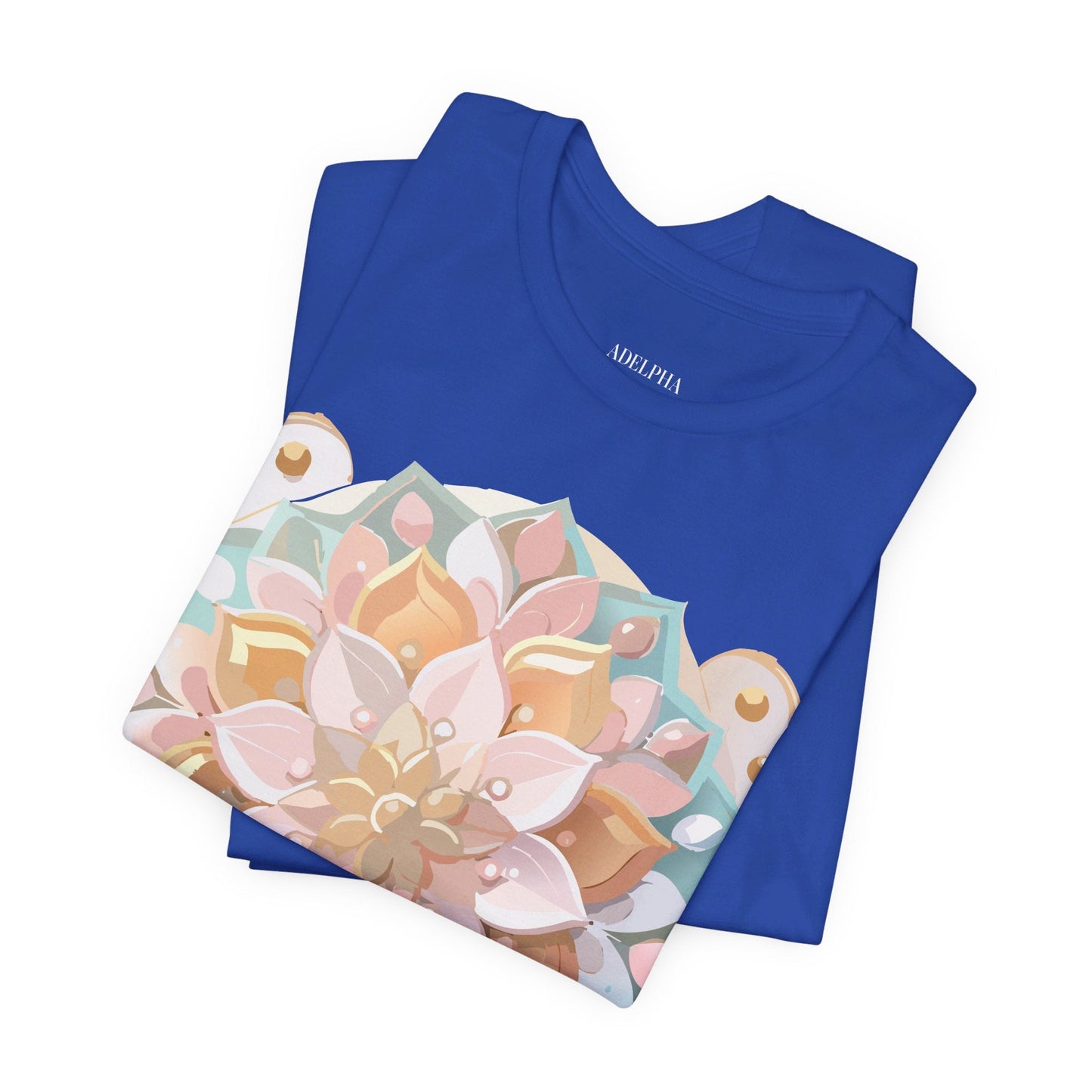 Mandala Graphic Unisex 100 Cotton Vintage Floral Artwork Tee 10