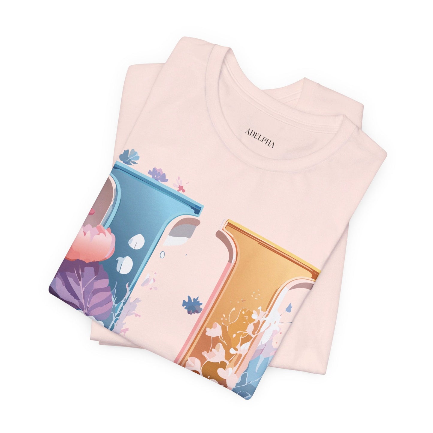 Letter U Shirt Graphic Tee Unisex Vintage Inspired Adelpha Artwork Premium Short Sleeve
