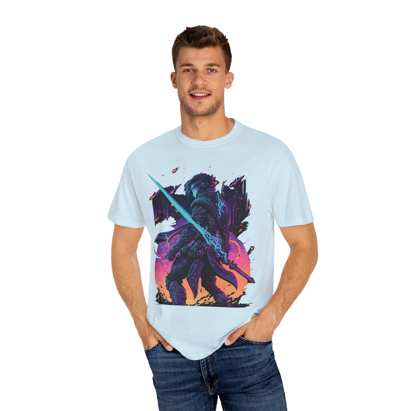 T-shirt unisexe avec chevalier en armure