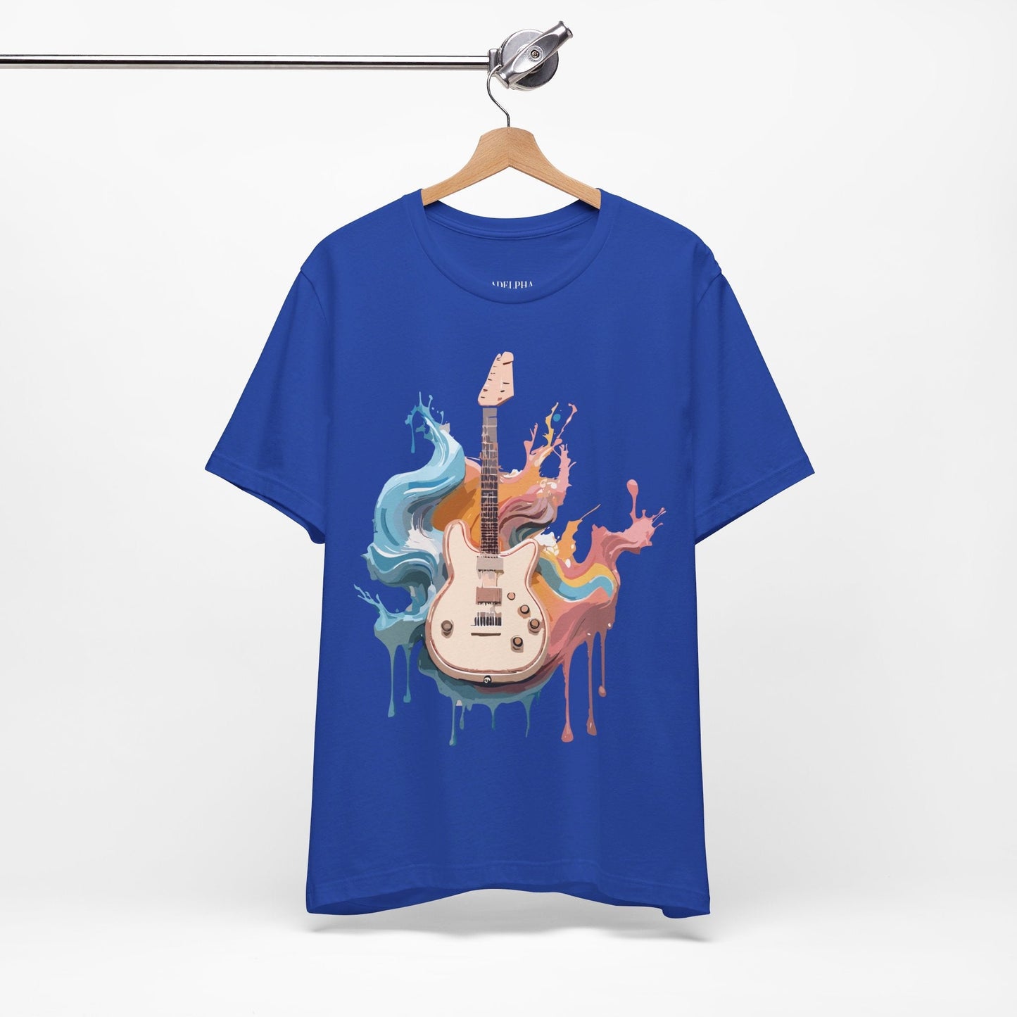 Adelpha Music Graphic T Shirt Unisex Short Sleeve Vintage Inspired Art Tee For Everyday Casual Wear