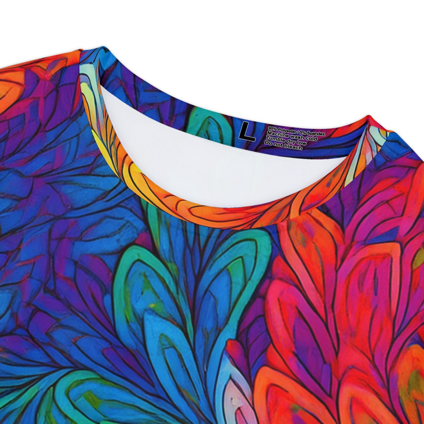 Women Poly Span T-Shirt with Floral Print